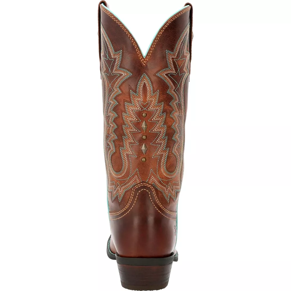 'Durango' Women's 12 Crush Western Snip Toe - Toasted Pecan