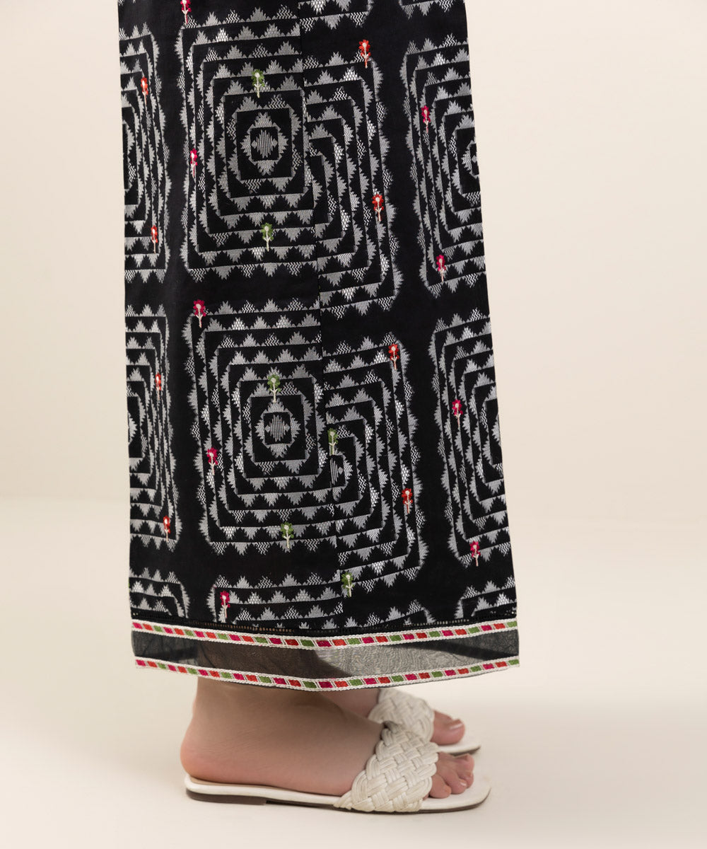 Embroidered Jacquard Culottes