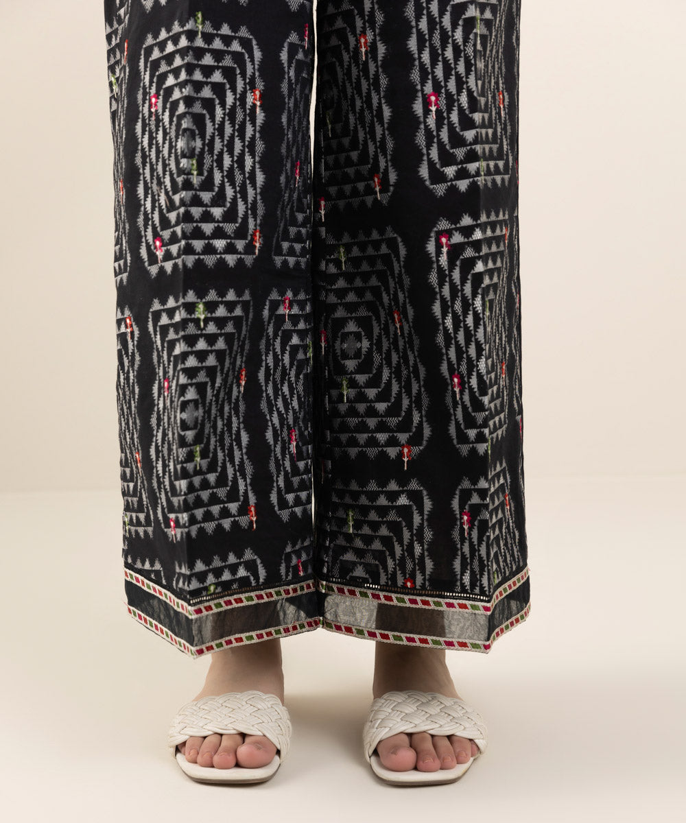 Embroidered Jacquard Culottes