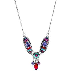 Firefly Mosaic Dolce Vita Ovals Drop Necklace