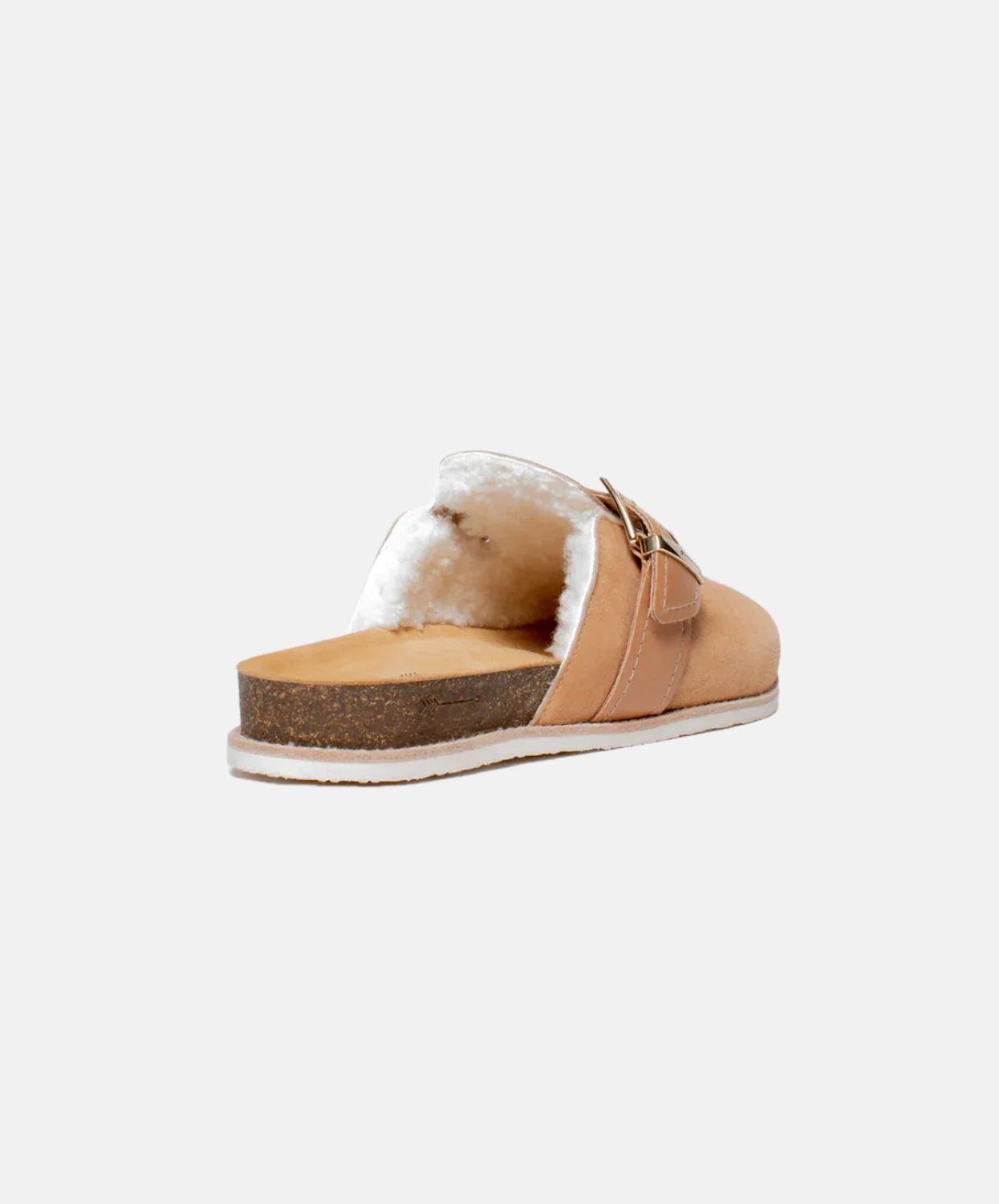 Frankie 4 Margot Shearling Flats Beige