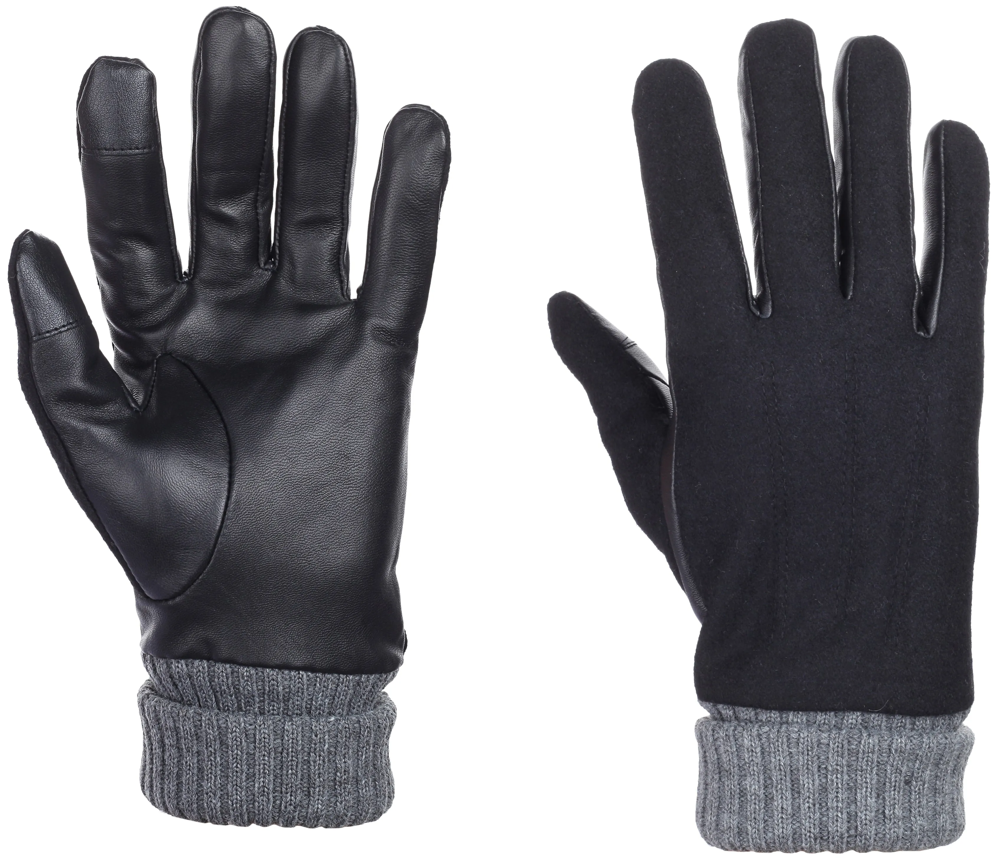 Onyx Suede Leather Gloves