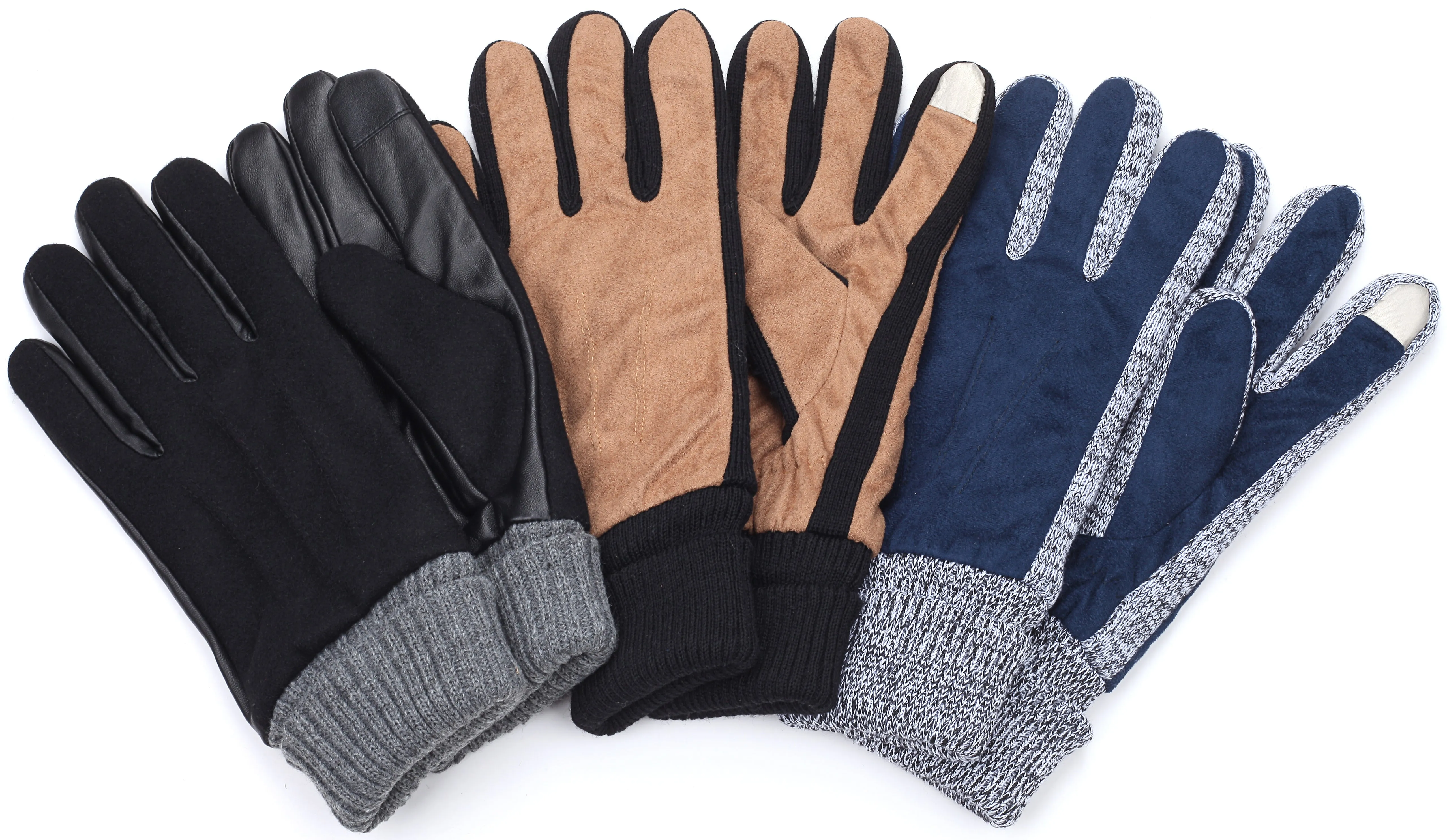 Onyx Suede Leather Gloves