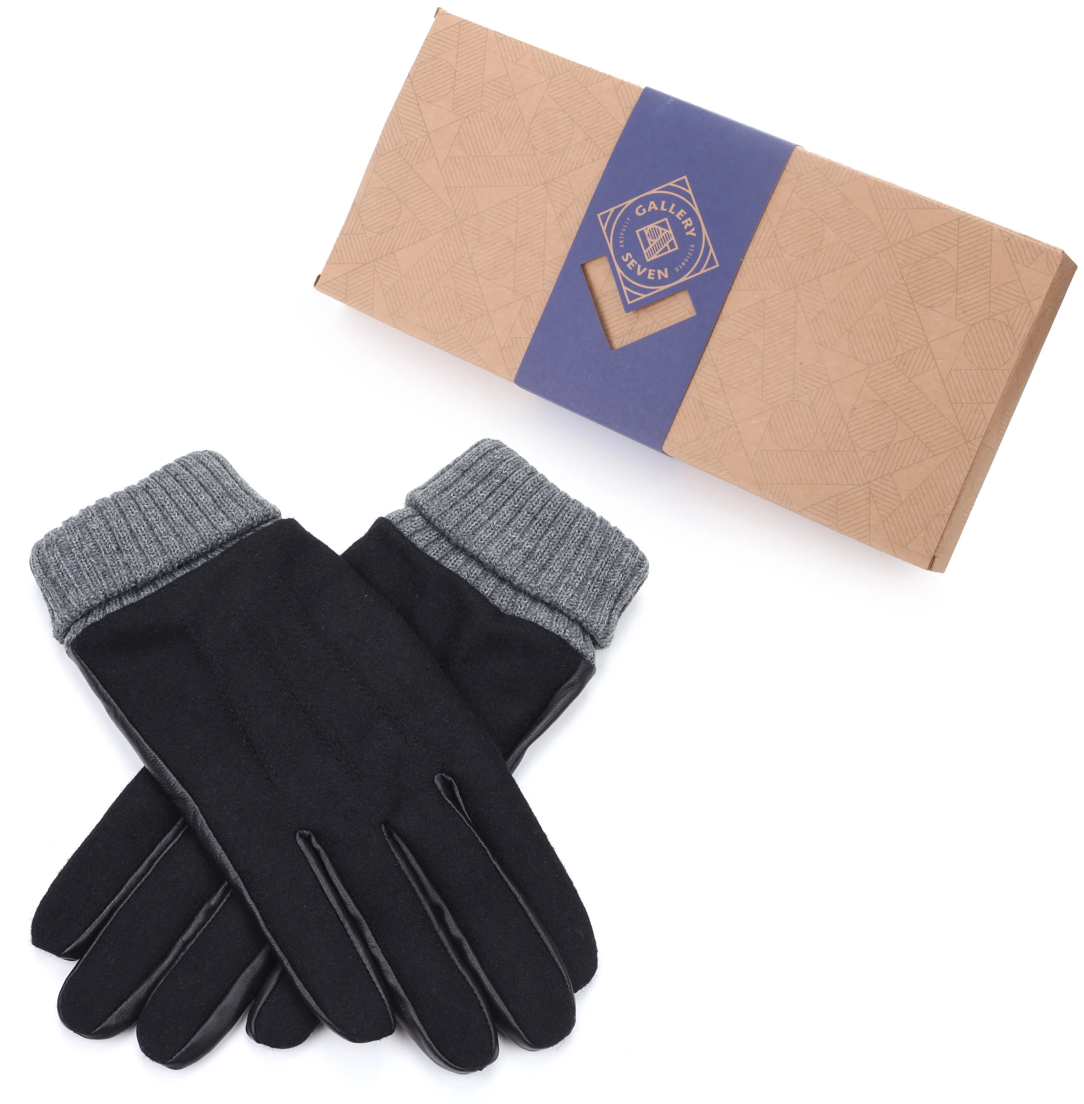 Onyx Suede Leather Gloves