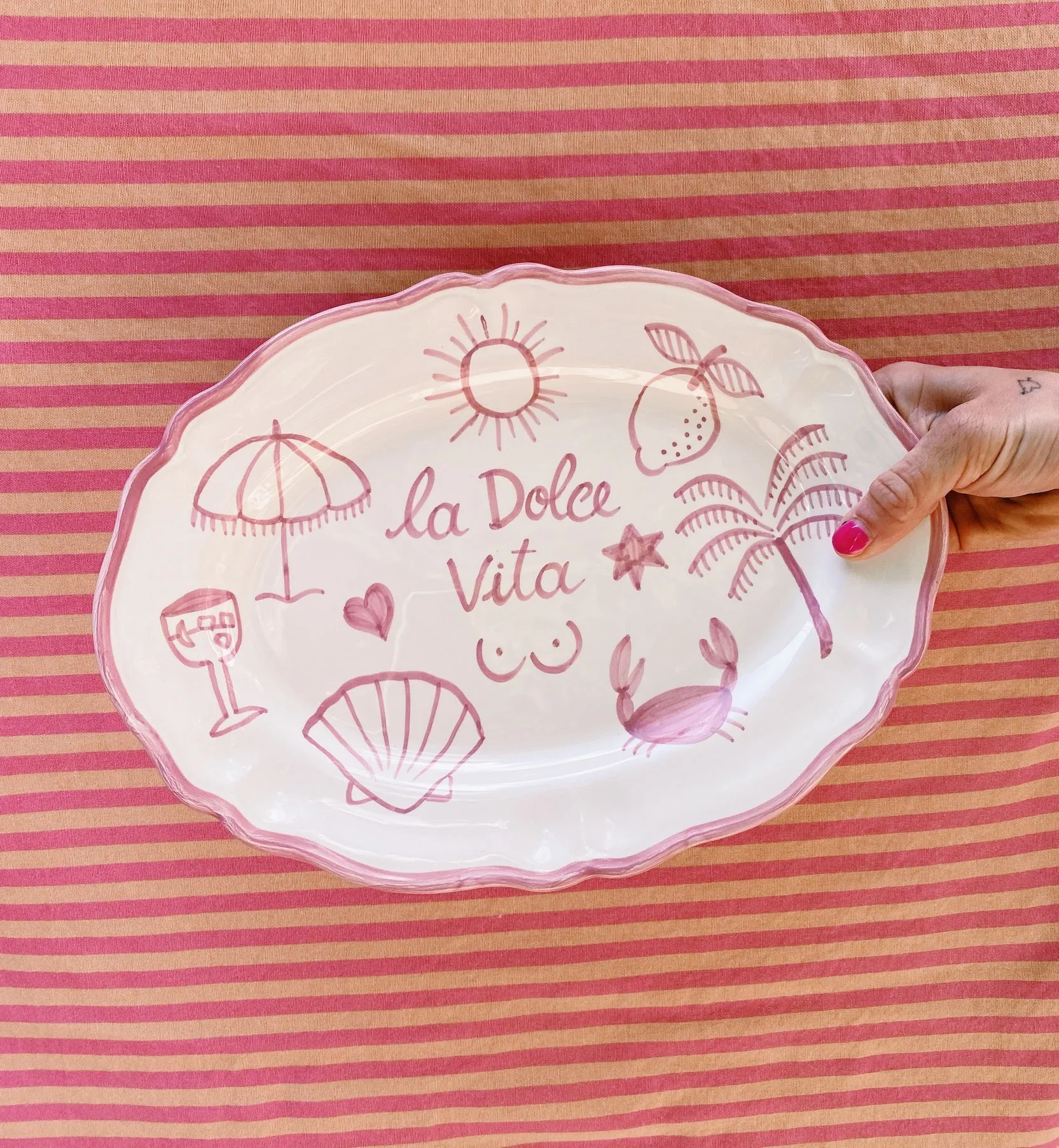 Popolo Pink La dolce Vita Platter