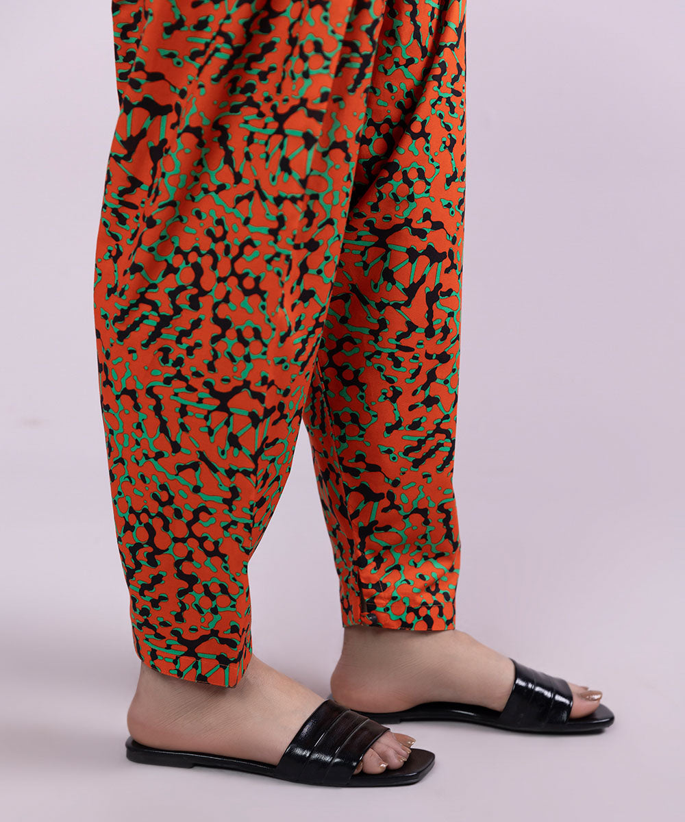 Printed Cambric Tapered Shalwar