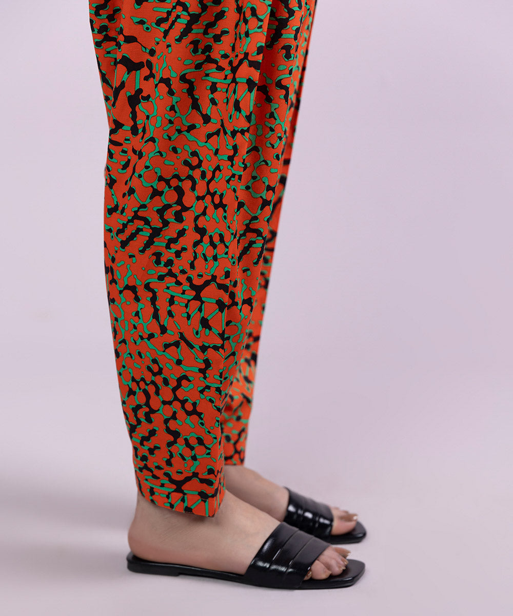 Printed Cambric Tapered Shalwar