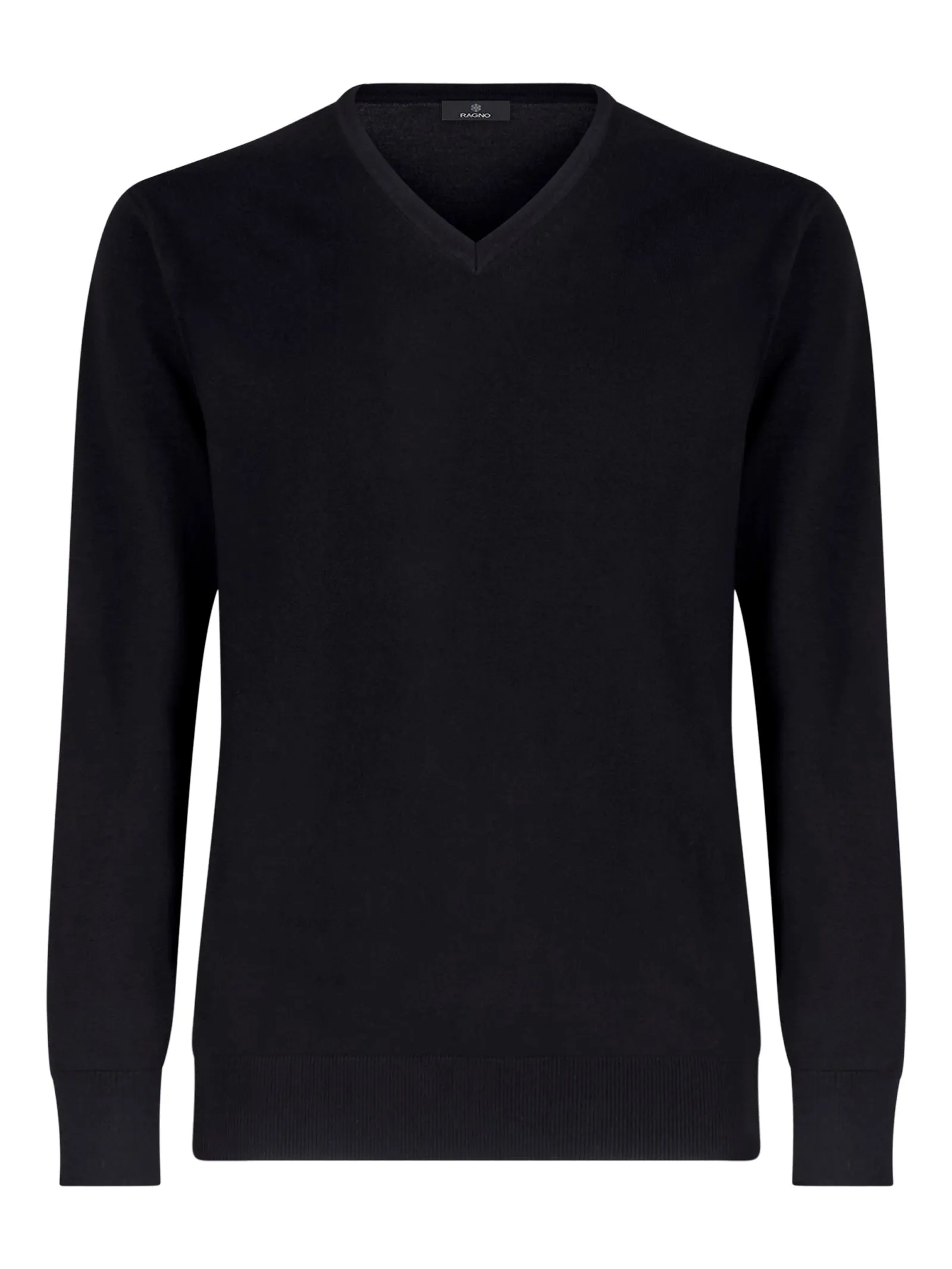 Pull scollo a V in filato Winter Basic - Nero