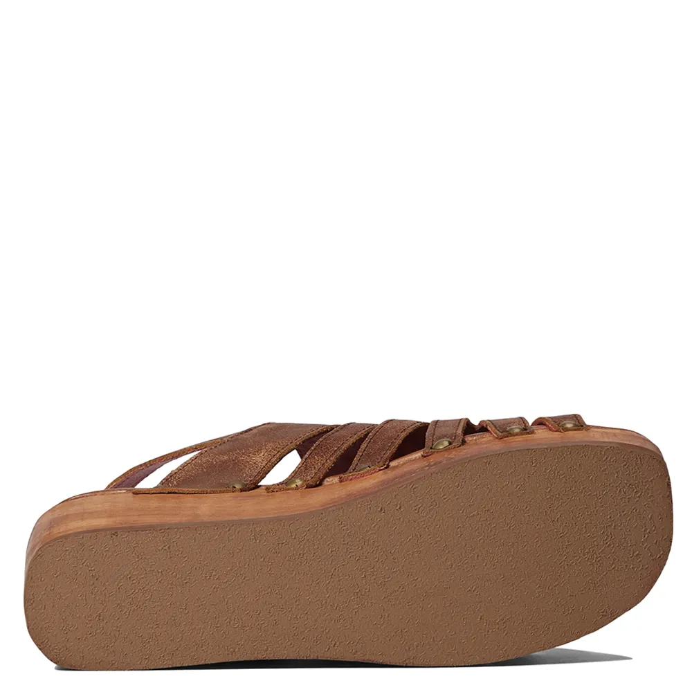 Robin Women's Leather Wooden Clog