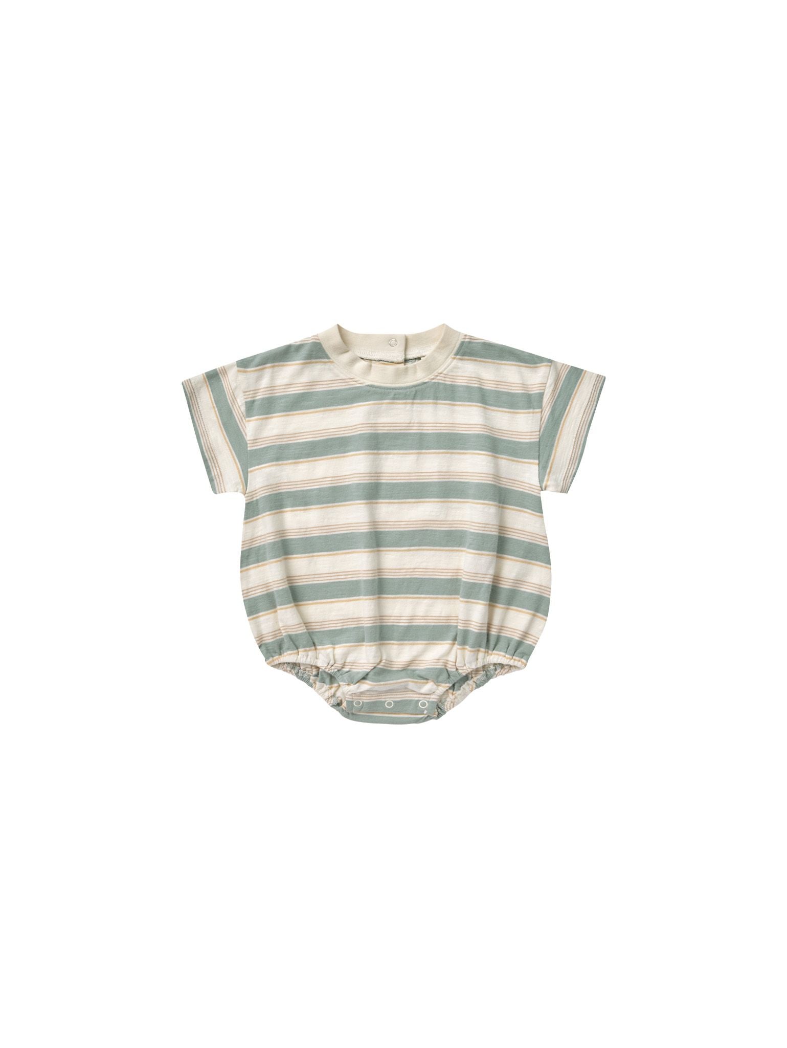 Rylee & Cru - Aqua Stripe Relaxed Bubble Romper