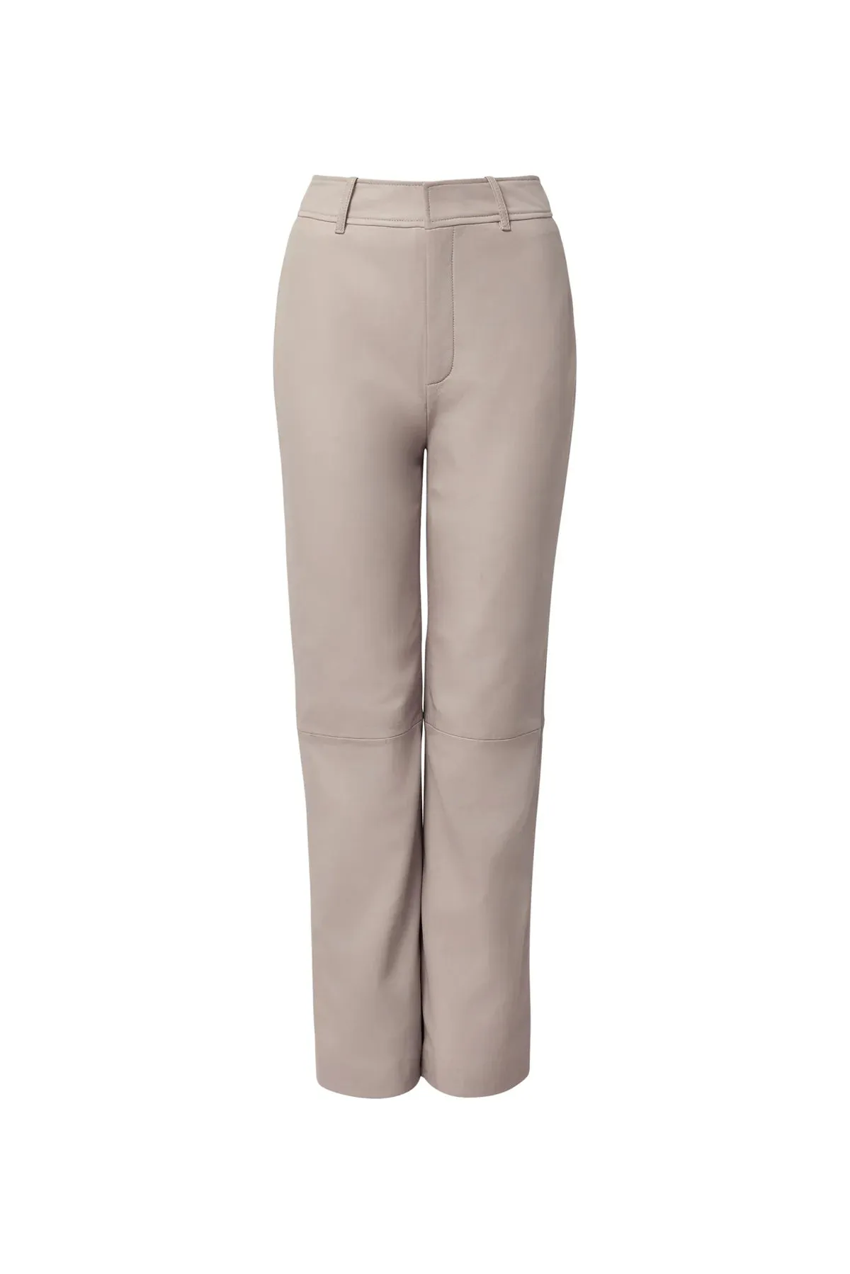 Sofia Irina Leather Pant - Milk