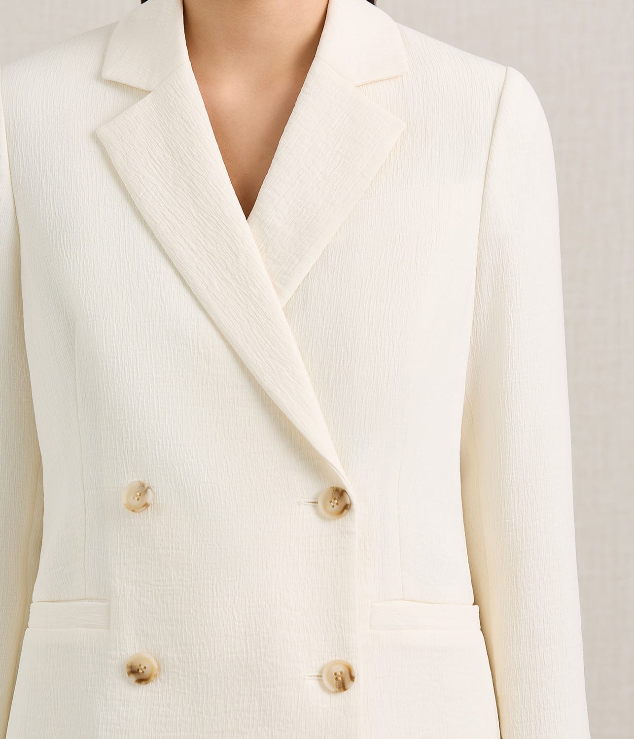 THE BELEN BLAZER- OYSTER