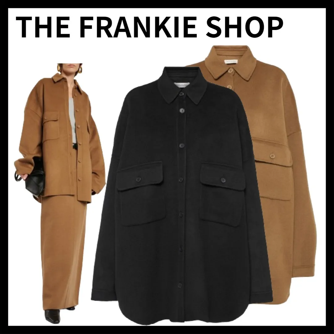 The Frankie Shop  |Casual Style Wool Long Sleeves Plain Elegant Style