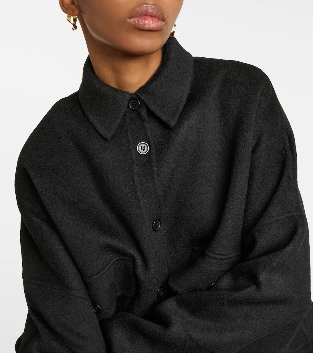 The Frankie Shop  |Casual Style Wool Long Sleeves Plain Elegant Style