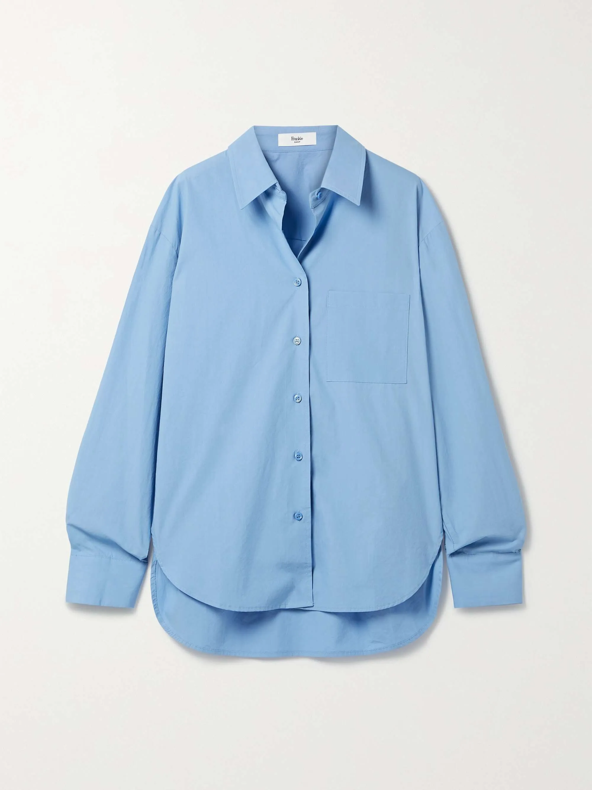 The Frankie Shop  |Long Sleeves Plain Cotton Shirts & Blouses