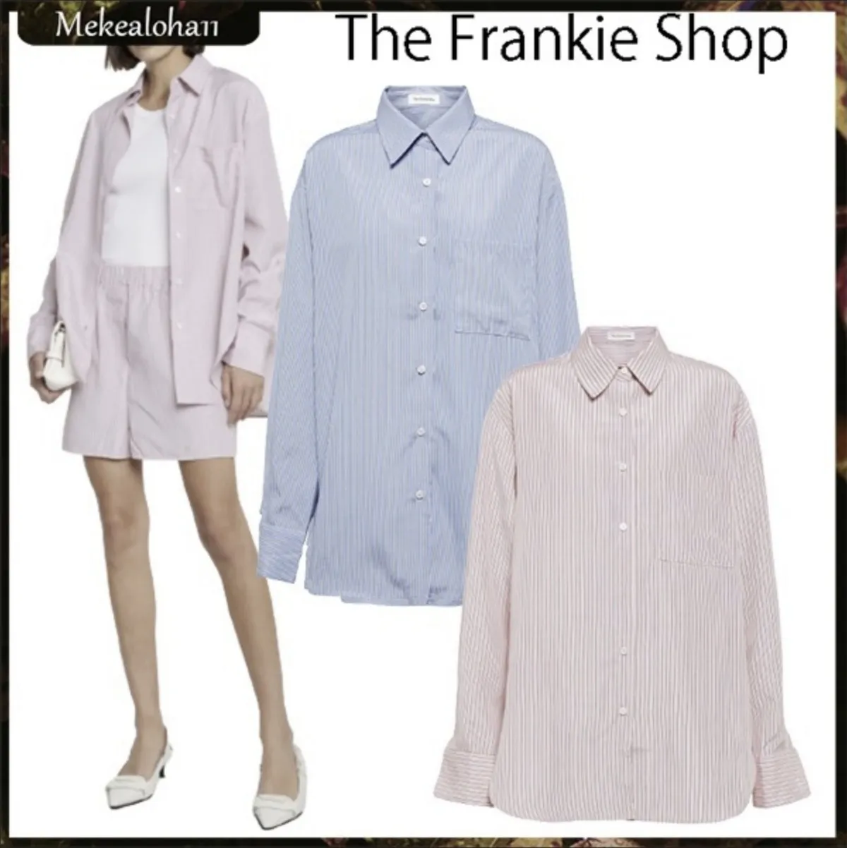 The Frankie Shop  |Stripes Long Sleeves Cotton Shirts & Blouses