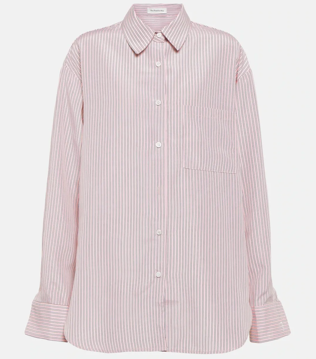 The Frankie Shop  |Stripes Long Sleeves Cotton Shirts & Blouses