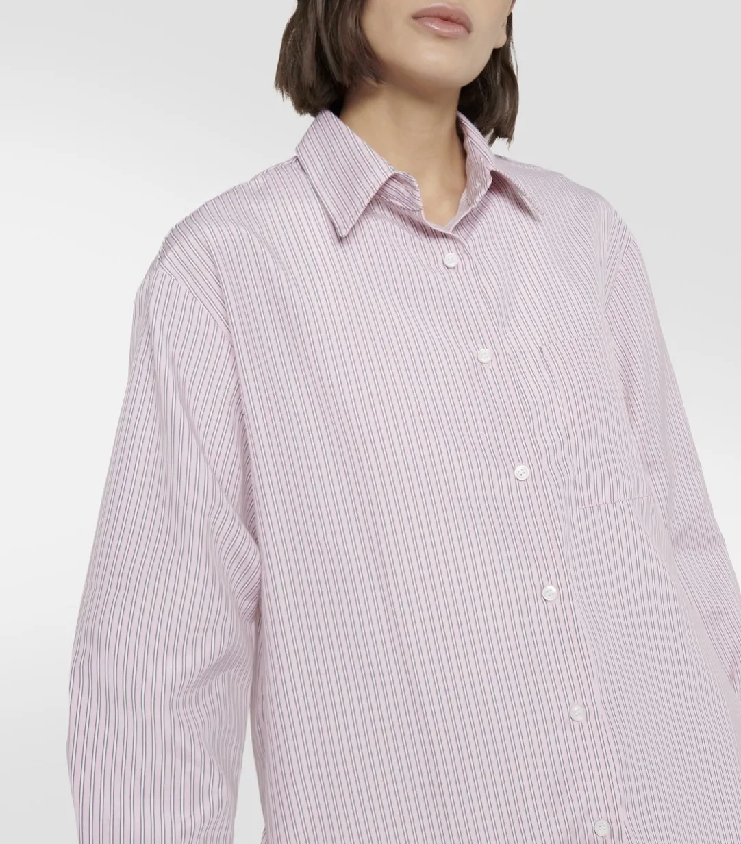 The Frankie Shop  |Stripes Long Sleeves Cotton Shirts & Blouses